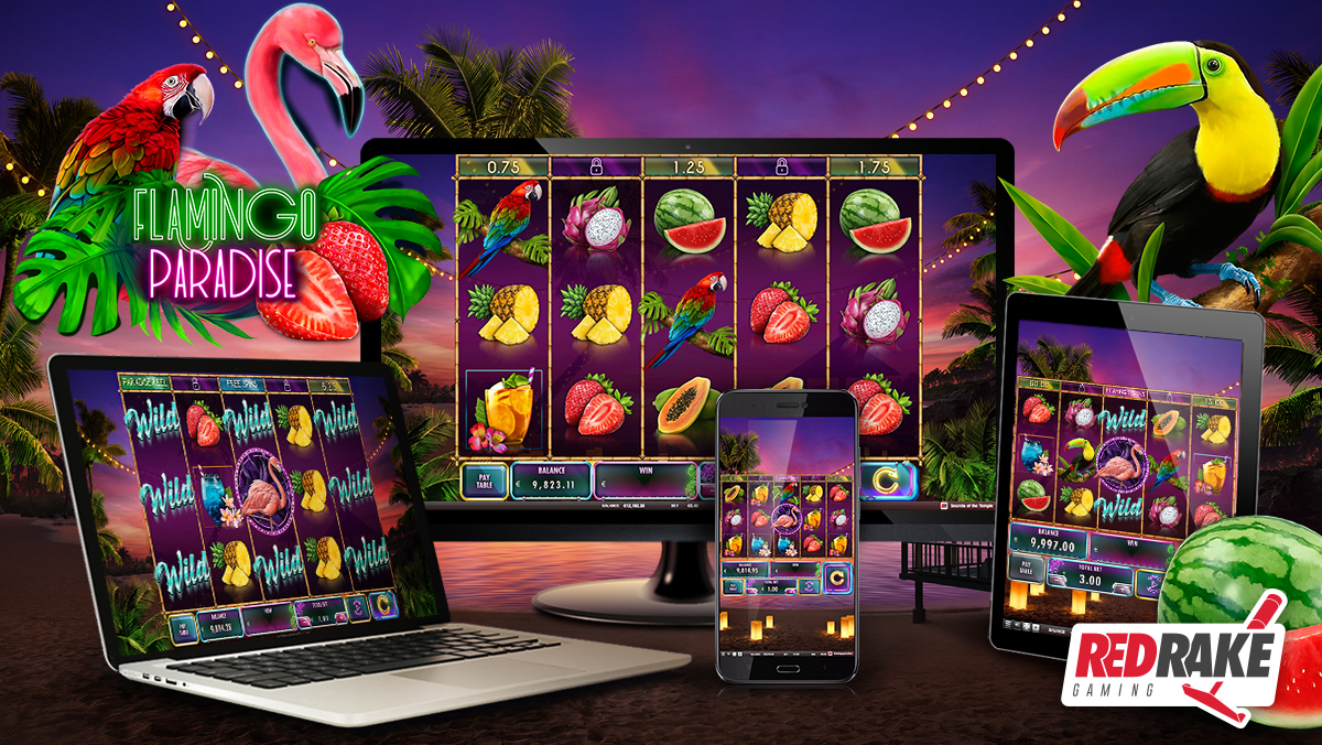 red-rake-gaming-releases-flamingo-paradise,-a-slot-game-full-of-fun