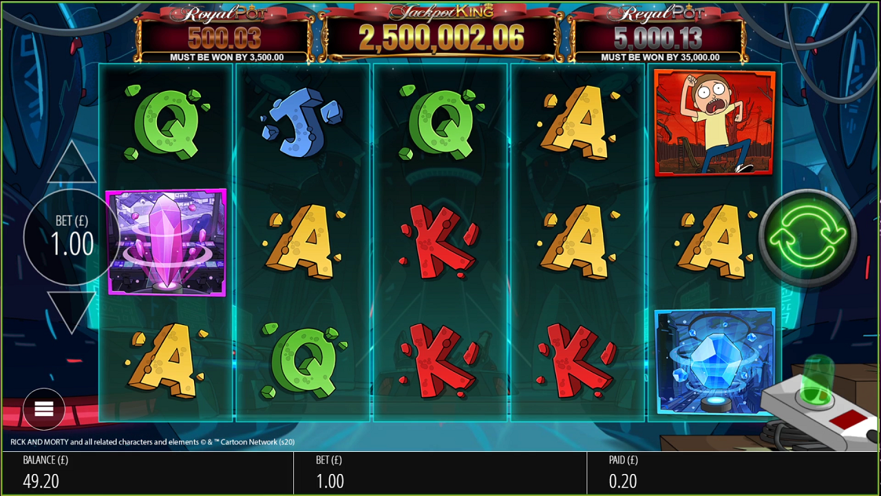 rick-and-morty-lands-into-blueprint-gaming’s-jackpot-king-series