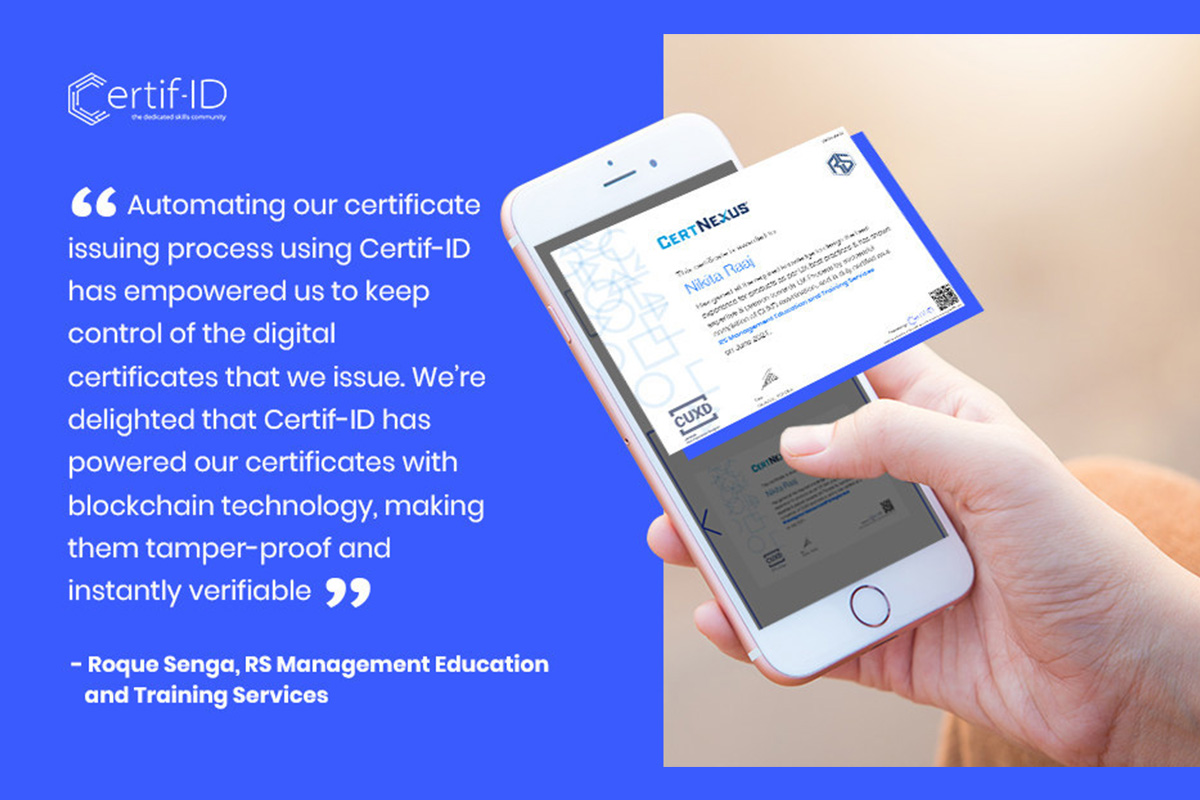 rs-management-education-and-training-services-issues-digital-certificates-to-graduates-via-certif-id
