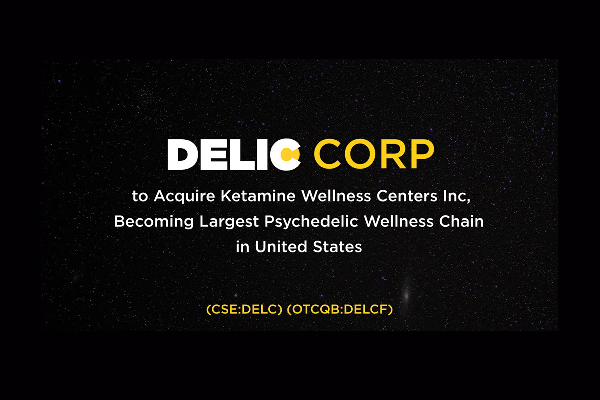 delic-to-acquire-ketamine-wellness-centers-inc,-becoming-largest-psychedelic-wellness-chain-in-united-states