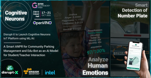 disrupt-x-will-launch-cognitive-neurons-iot-platform-for-community-anpr-and-edu-bot,-a-unique-ai-model-for-student/teacher-interaction-using-intel’s-openvino-at-gitex-2021