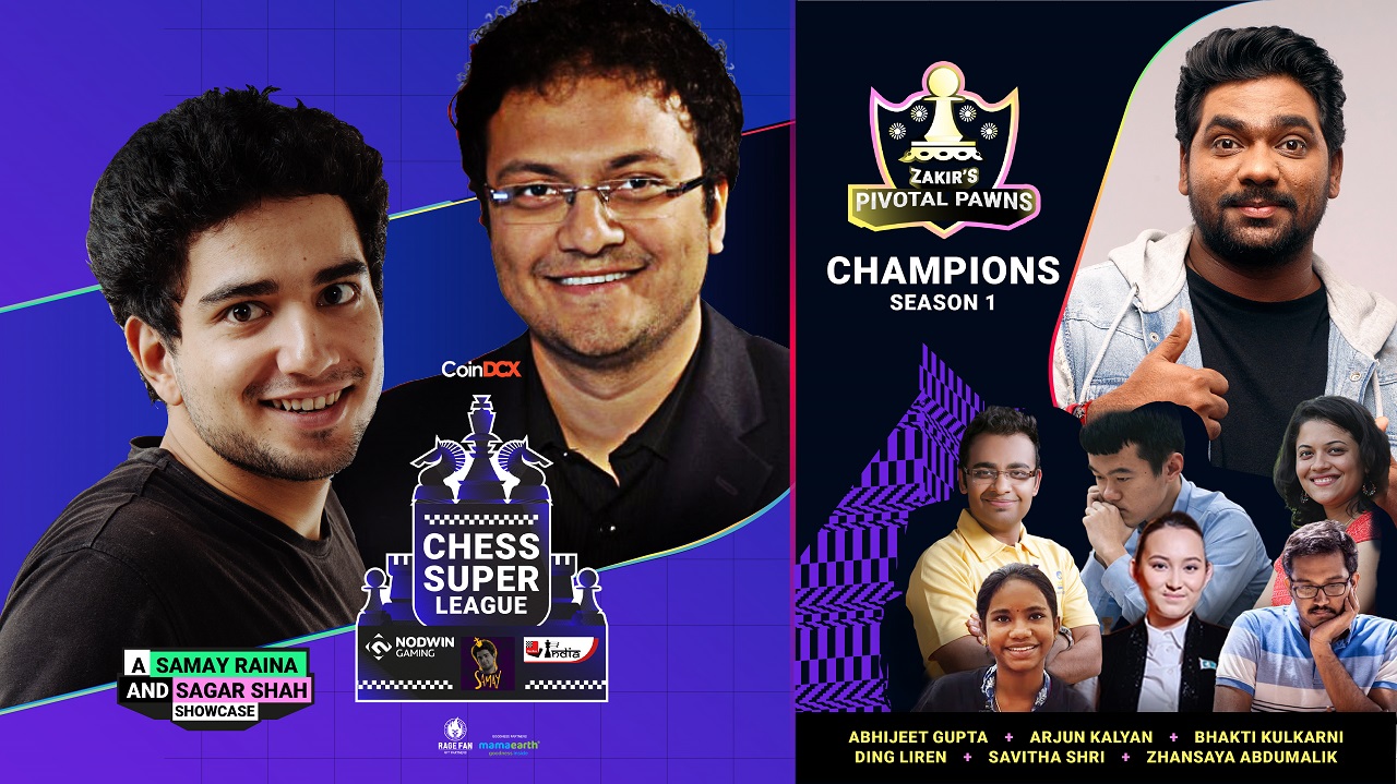 the-chess-super-league-organized-by-nodwin-gaming,-chessbase-india-and-samay-raina-concludes-with-a-bang
