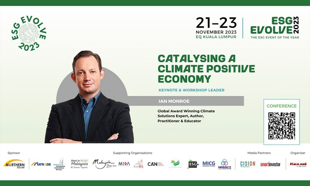 kexxel-group:-esg-evolve-2023-bringing-together-sustainability-visionaries-from-across-asia,-featuring-global-award-winning-climate-solutions-expert-ian-monroe