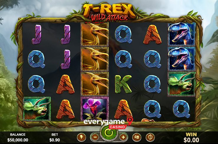everygame-casino’s-new-t-rex-wild-attack-with-cascading-symbols-and-sticky-wild-reels