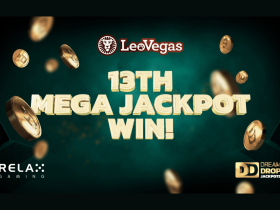 lucky-thirteen-as-relax-gaming-and-leovegas-celebrate-latest-dream-drop-mega-jackpot-winner