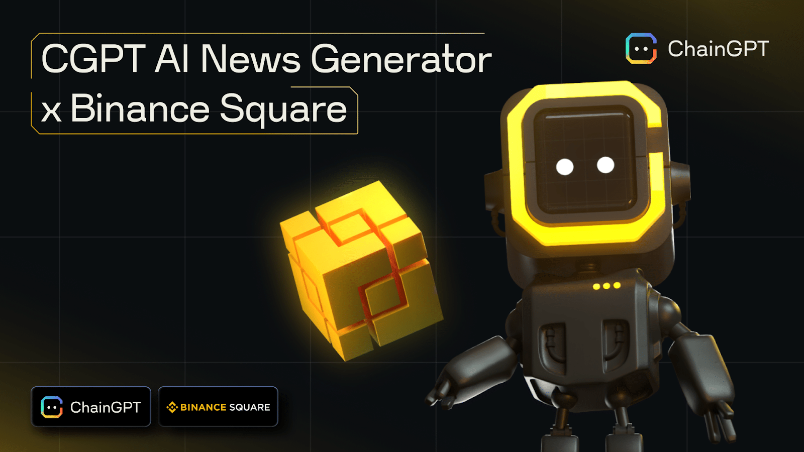 Solidifying Binance Square as a one-stop-shop for blockchain news, ChainGPT’s AI Generated News service has been chosen to help aggregate and deliver objective, streamlined news media to the platform’s millions of daily readers