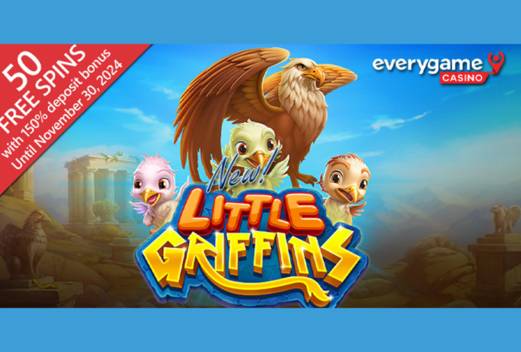 everygame-casino-is-giving-50-free-spins-on-the-mythical-new-little-griffins-slot-with-multiplier-wilds-and-an-epic-progressive-jackpot