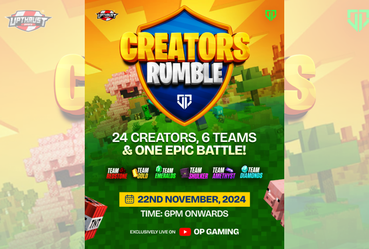 mythpat,-gamerfleet,-piyush-joshi-gaming:-india’s-popular-minecraft-players-gear-up-for-the-ultimate-battle-in-creators-rumble