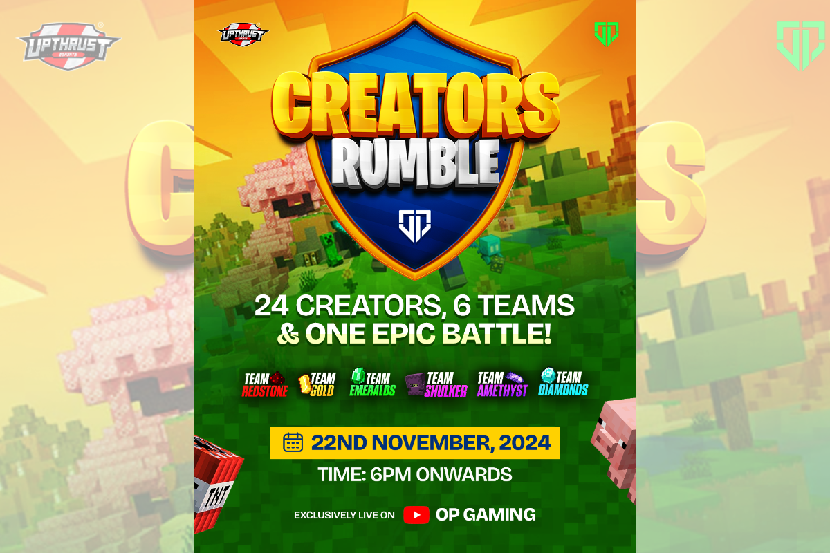 mythpat,-gamerfleet,-piyush-joshi-gaming:-india’s-popular-minecraft-players-gear-up-for-the-ultimate-battle-in-creators-rumble