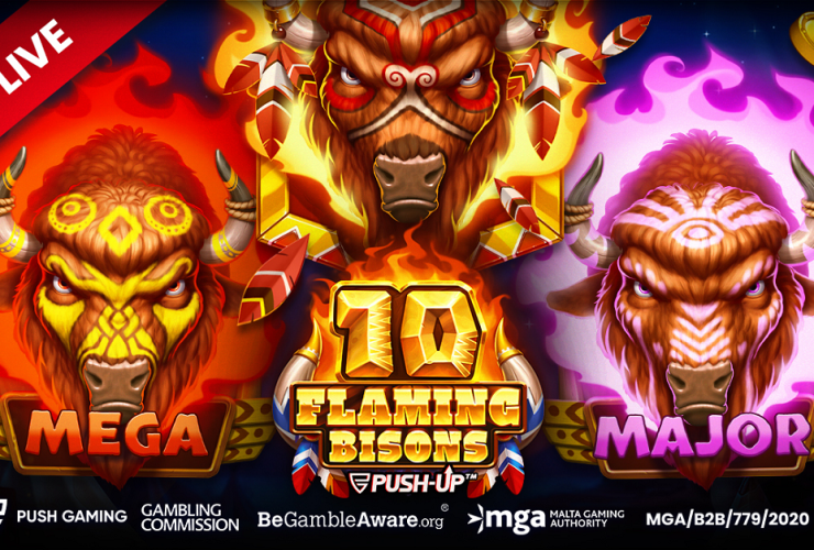 push-gaming-ignites-the-reels-with-10-flaming-bisons