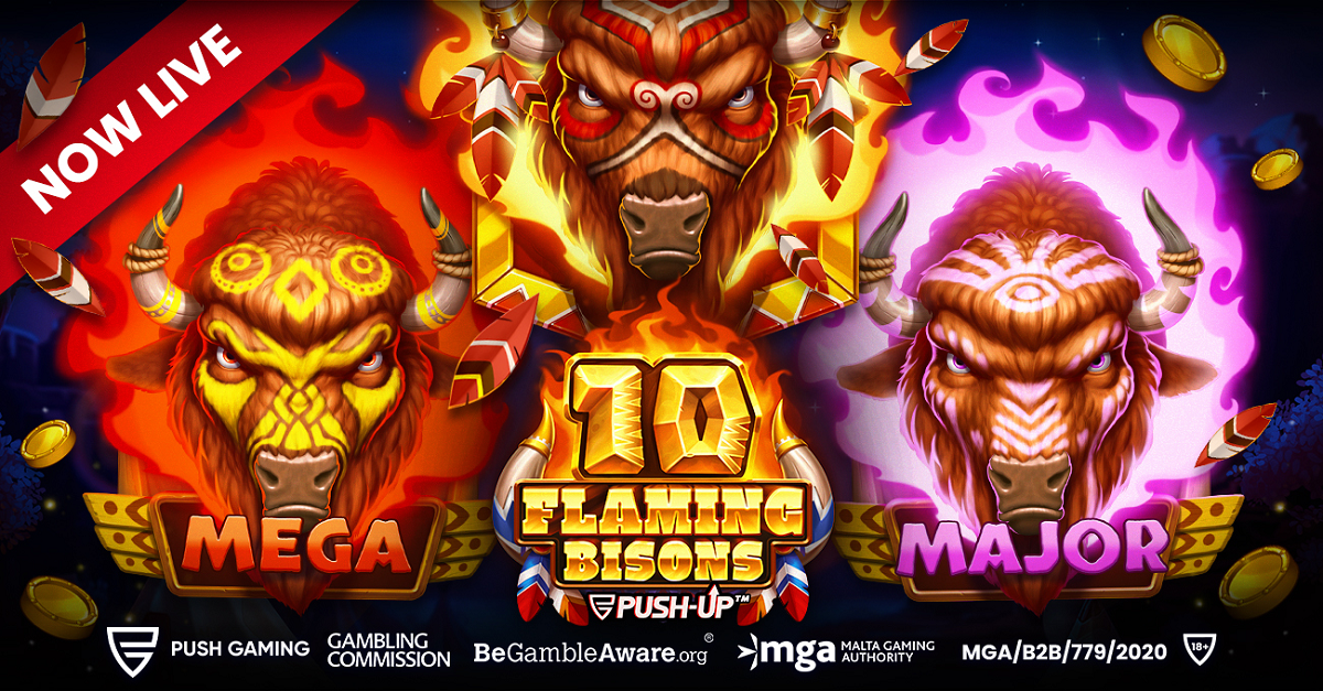 push-gaming-ignites-the-reels-with-10-flaming-bisons