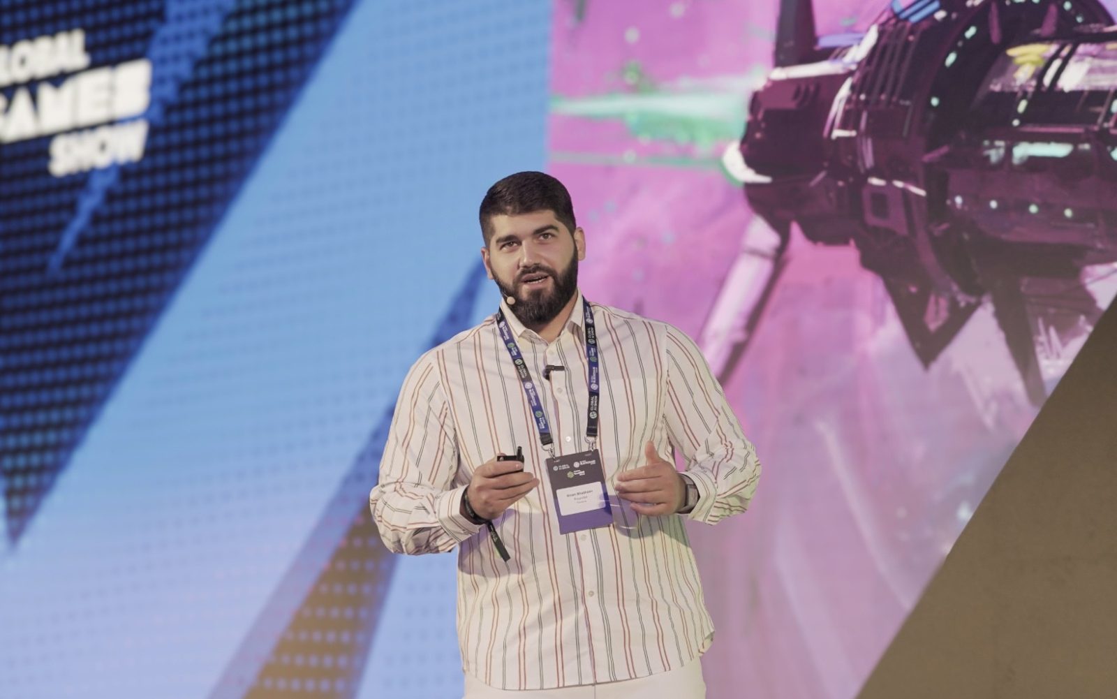 Ilman Shazaev, founder of Farcana— UAE based team shooter game—shared insights today at the Global Games Show Keynote on the future of gaming.