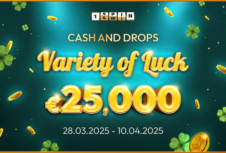 1spin4win-announces-casino-network-promotion-“variety-of-luck”-with-e25k-prize-pool