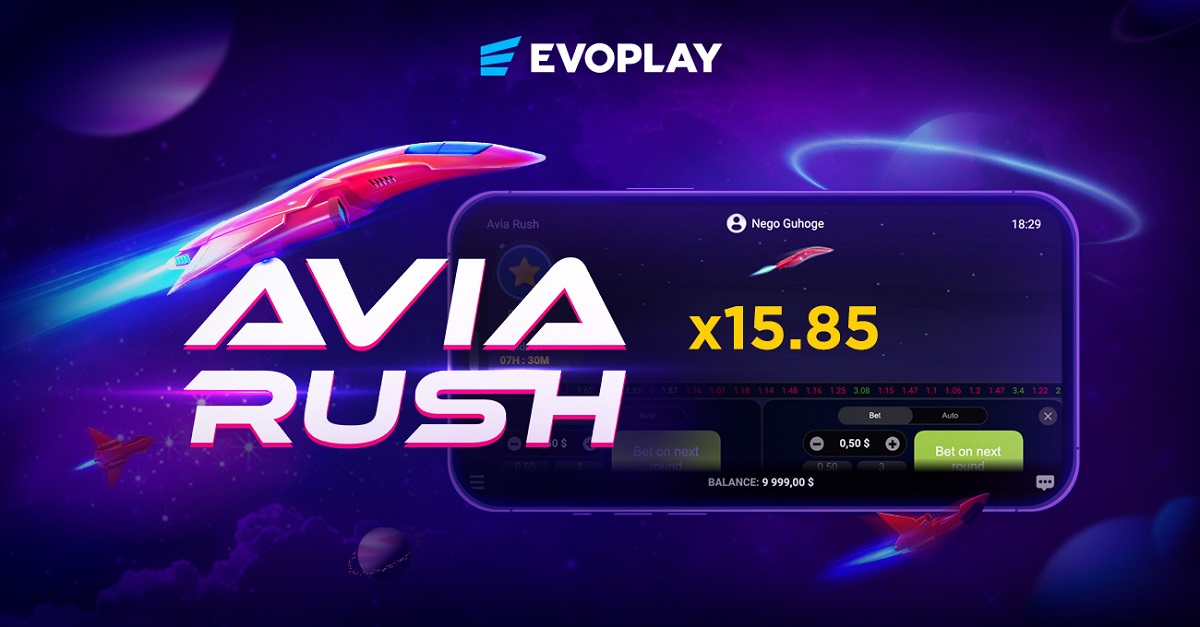 evoplay-expands-crash-game-portfolio-with-avia-rush
