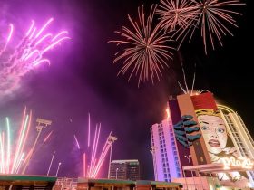 welcome-to-the-weekend-friday-fireworks-at-plaza-hotel-&-casino-to-celebrate-unlv-runnin’-rebels-on-july-11-and-vegas-knight-hawks-on-july-18