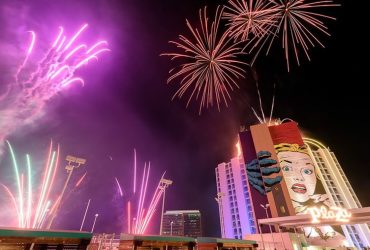welcome-to-the-weekend-friday-fireworks-at-plaza-hotel-&-casino-to-celebrate-unlv-runnin’-rebels-on-july-11-and-vegas-knight-hawks-on-july-18