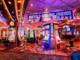 plaza-hotel-&-casino-partners-with-aristocrat-gaming-to-debut-downtown’s-first-buffalo-&-mo’-friends-slot-area