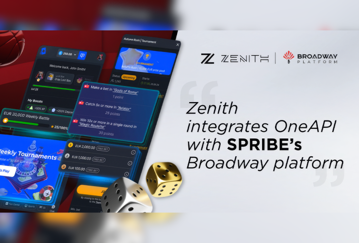 zenith-integrates oneapi with-spribe’s-broadway-platform-to-expand-content-reach