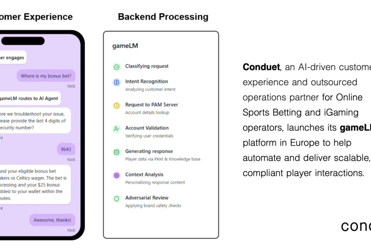 conduet-launches-gamelm-in-europe:-scaling-ai-powered-cx-for-igaming-and-osb-operators