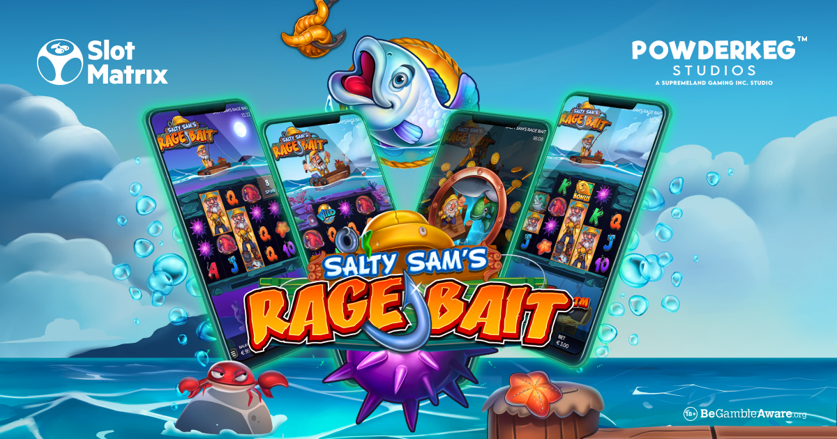 high-voltage-reels:-slotmatrix-debuts-salty-sam’s-rage-bait