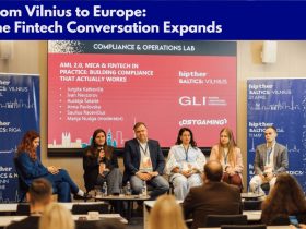 HIPTHER Fintech Summit Vilnius panel discussion on fintech innovation and regulation