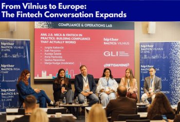 HIPTHER Fintech Summit Vilnius panel discussion on fintech innovation and regulation