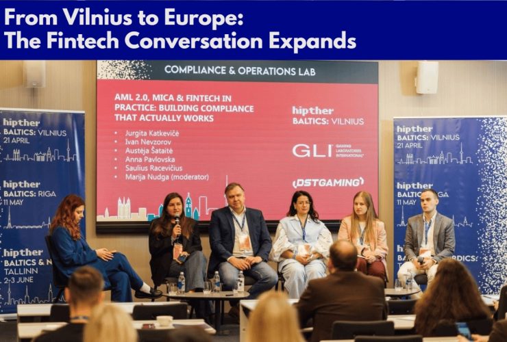 HIPTHER Fintech Summit Vilnius panel discussion on fintech innovation and regulation