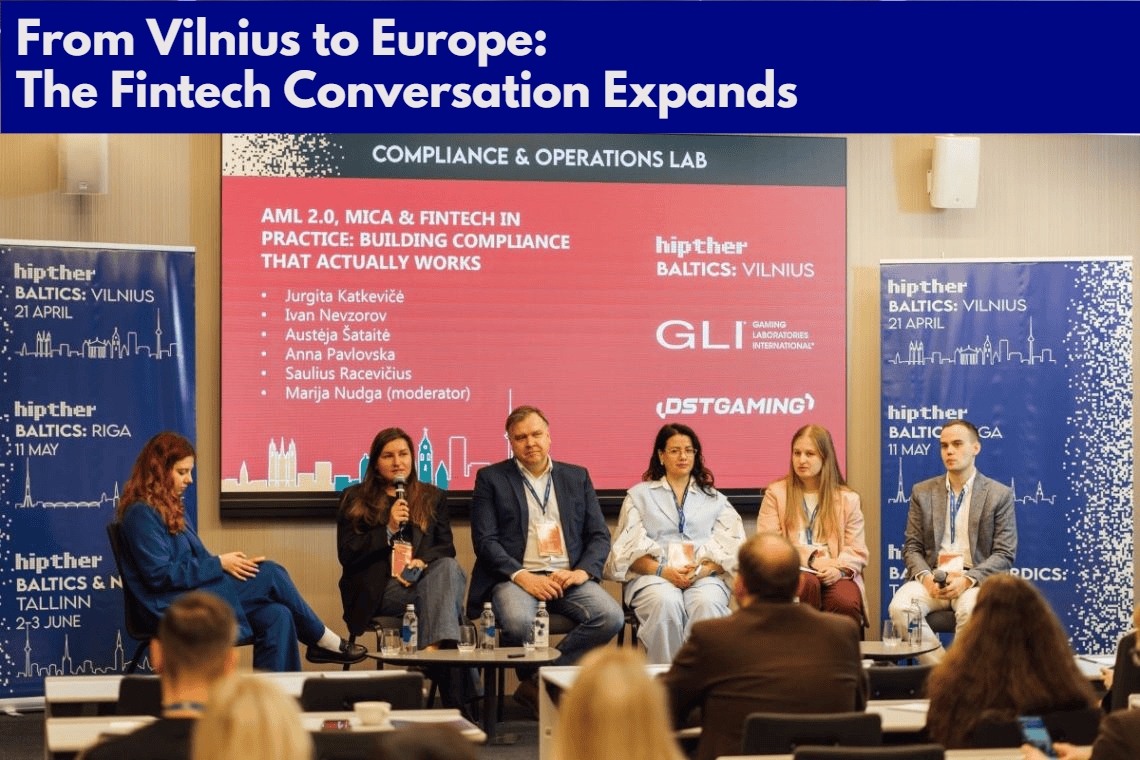 HIPTHER Fintech Summit Vilnius panel discussion on fintech innovation and regulation