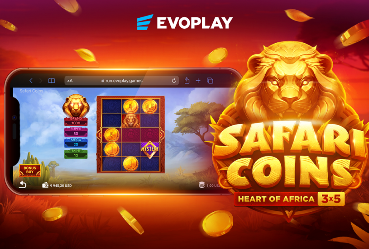 evoplay-launches-safari-coins-slot-with-fixed-jackpots-and-collector-mechanic