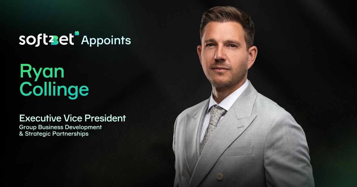soft2bet-hires-ryan-collinge-as-evp-for-business-development-and-partnerships